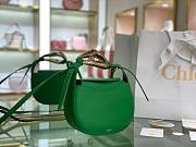 CHLOE KISS SMALL PURSE GREEN CHC21A SIZE 20 x 26 x 8 CM - 4