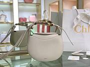 CHLOE KISS SMALL PURSE NATURAL WHITE CHC21A SIZE 20 x 26 x 8 CM - 1