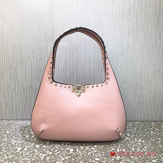 VALENTINO SMALL ROCKSTUD HOBO BAG VSF0NO SIZE 36 x 23 x 4 CM - 1
