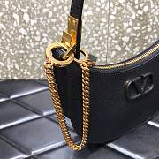 VALENTINO GARAVANI MINI VLOGO HOBO BLACK SIZE 20 x 5 x 12 CM - 2