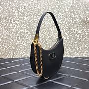 VALENTINO GARAVANI MINI VLOGO HOBO BLACK SIZE 20 x 5 x 12 CM - 4
