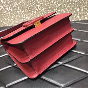 VALENTINO VSLING SHOULDER BAG BORDEAUX SIZE 22 x 11 x 17 CM - 5