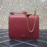 VALENTINO VSLING SHOULDER BAG BORDEAUX SIZE 22 x 11 x 17 CM - 6