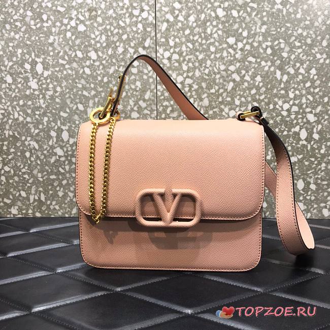 VALENTINO VSLING SHOULDER BAG PINK BEIGE SIZE 22 x 11 x 17 CM - 1