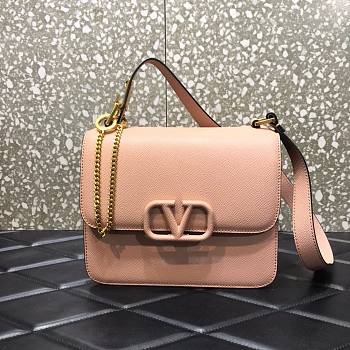 VALENTINO VSLING SHOULDER BAG PINK BEIGE SIZE 22 x 11 x 17 CM