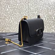 VALENTINO SMALL VSLING SHOULDER BAG BLACK SIZE 18 x 18 x 9 CM - 3