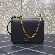 VALENTINO SMALL VSLING SHOULDER BAG BLACK SIZE 18 x 18 x 9 CM - 6