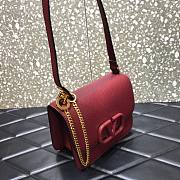 VALENTINO SMALL VSLING SHOULDER BAG BORDEAUX SIZE 18 x 18 x 9 CM - 4