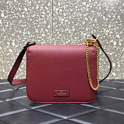 VALENTINO SMALL VSLING SHOULDER BAG BORDEAUX SIZE 18 x 18 x 9 CM - 6