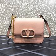 VALENTINO SMALL VSLING SHOULDER BAG PINK BEIGE SIZE 18 x 18 x 9 CM - 1
