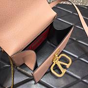 VALENTINO SMALL VSLING SHOULDER BAG PINK BEIGE SIZE 18 x 18 x 9 CM - 5