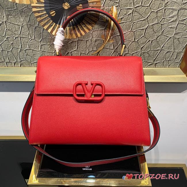 VALENTINO LARGE VSLING HANDBAG RED SIZE 30 x 21 x 14 CM - 1