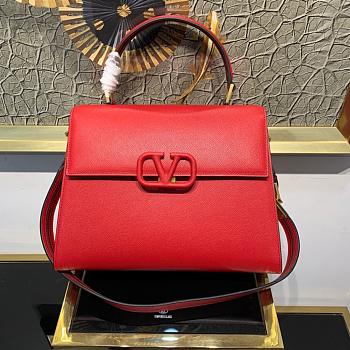 VALENTINO LARGE VSLING HANDBAG RED SIZE 30 x 21 x 14 CM