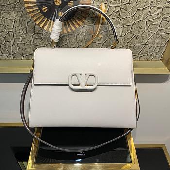 VALENTINO LARGE VSLING HANDBAG WHITE SIZE 30 x 21 x 14 CM