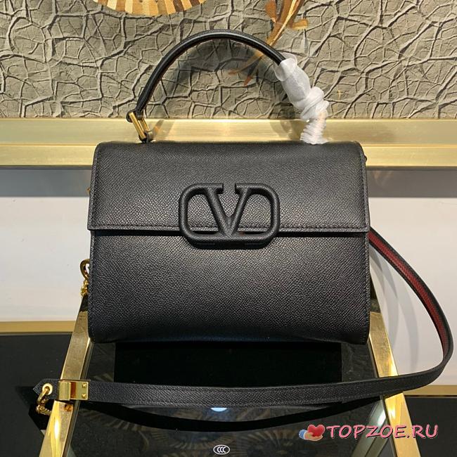 VALENTINO SMALL VSLING HANDBAG BLACK SIZE 22 x 10 x 16 CM - 1