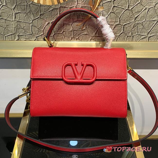 VALENTINO SMALL VSLING HANDBAG RED SIZE 22 x 10 x 16 CM - 1