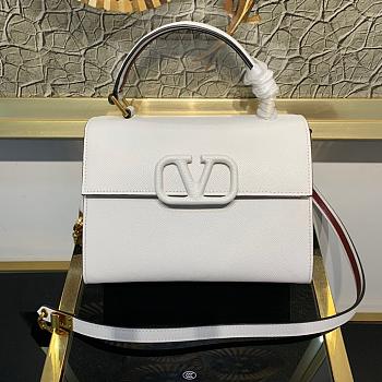 VALENTINO SMALL VSLING HANDBAG WHITE SIZE 22 x 10 x 16 CM