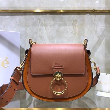 CHLOE LARGE TESS BAG BROWN S152 SIZE 26 x 22 x 8 CM