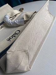 CHLOE LARGE WOODY TOTE BAG FULL BLUE RIBBON S382 SIZE 45 CM - 4