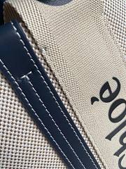 CHLOE LARGE WOODY TOTE BAG FULL BLUE RIBBON S382 SIZE 45 CM - 3