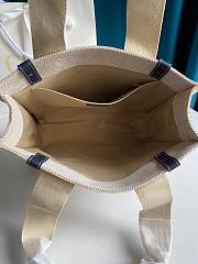 CHLOE MEDIUM WOODY TOTE BAG FULL BLUE RIBBON S383 SIZE 37 CM - 4