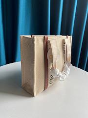 CHLOE MEDIUM WOODY TOTE BAG BROWN RIBBON S383 SIZE 37 CM - 5