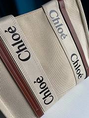 CHLOE MEDIUM WOODY TOTE BAG BROWN RIBBON S383 SIZE 37 CM - 2