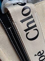 CHLOE SMALL WOODY TOTE BAG FULL BLUE RIBBON S385 SIZE 26.5 CM - 3