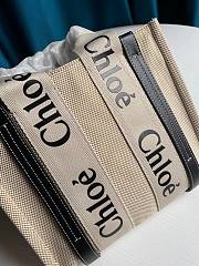 CHLOE SMALL WOODY TOTE BAG FULL BLUE RIBBON S385 SIZE 26.5 CM - 2