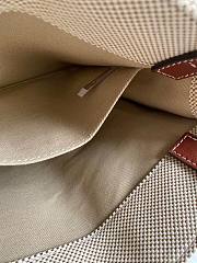 CHLOE SMALL WOODY TOTE BAG BROWN RIBBON S385 SIZE 26.5 CM - 5