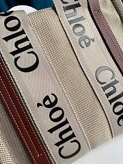 CHLOE SMALL WOODY TOTE BAG BROWN RIBBON S385 SIZE 26.5 CM - 6