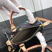 LV BLACK & MULTICOLOR MINI HL SPEEDY M92645 SIZE 15.5 CM - 6