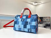 LV SPEEDY BANDOULIÈRE 30 DAMIER DENIM M45041 - 3