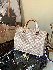 LV SPEEDY BANDOULIÈRE 30 DAMIER AZUR N50054  - 2