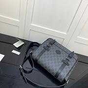GUCCI GG MESSENGER BAG BLACK 658542 SIZE 28 CM - 2