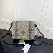GUCCI GG MESSENGER BAG BEIGE/EBONY 658542 SIZE 28 CM - 1