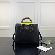 GUCCI DIANA SMALL TOTE BAG BLACK 660195 SIZE 27 CM - 1