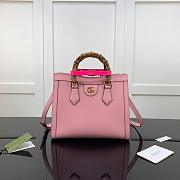 GUCCI DIANA SMALL TOTE BAG LIGHT PINK 660195 SIZE 27 CM - 1