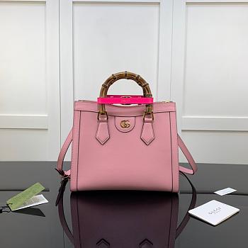 GUCCI DIANA SMALL TOTE BAG LIGHT PINK 660195 SIZE 27 CM