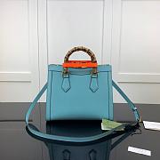 GUCCI DIANA SMALL TOTE BAG BLUE 660195 SIZE 27 CM - 3