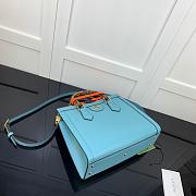 GUCCI DIANA SMALL TOTE BAG BLUE 660195 SIZE 27 CM - 4