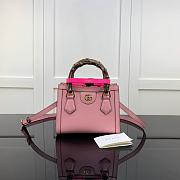 GUCCI DIANA MINI TOTE BAG LIGHT PINK 655661 SIZE 20 CM - 1