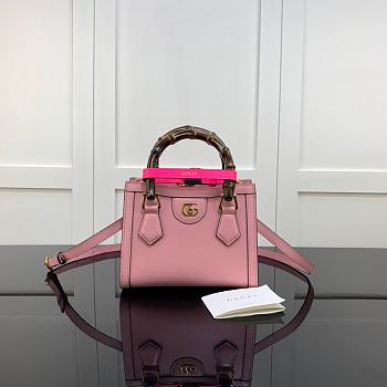GUCCI DIANA MINI TOTE BAG LIGHT PINK 655661 SIZE 20 CM