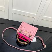 GUCCI DIANA MINI TOTE BAG LIGHT PINK 655661 SIZE 20 CM - 2