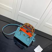 GUCCI DIANA MINI TOTE BAG LIGHT BLUE 655661 SIZE 20 CM - 2