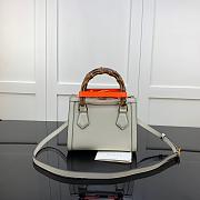 GUCCI DIANA MINI TOTE BAG WHITE 655661 SIZE 20 CM - 4