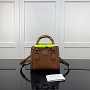 GUCCI DIANA MINI TOTE BAG BROWN 655661 SIZE 20 CM - 1