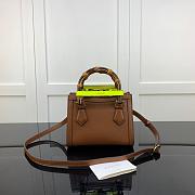 GUCCI DIANA MINI TOTE BAG BROWN 655661 SIZE 20 CM - 3