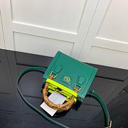 GUCCI DIANA MINI TOTE BAG GREEN 655661 SIZE 20 CM - 3