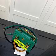 GUCCI DIANA MINI TOTE BAG GREEN 655661 SIZE 20 CM - 4